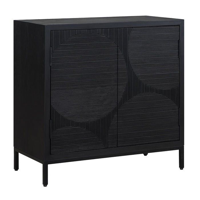 Uttermost 50063 Cabinet, Black Matte