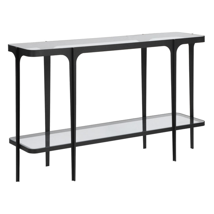 Uttermost 50074 Console Table, Satin Black Iron