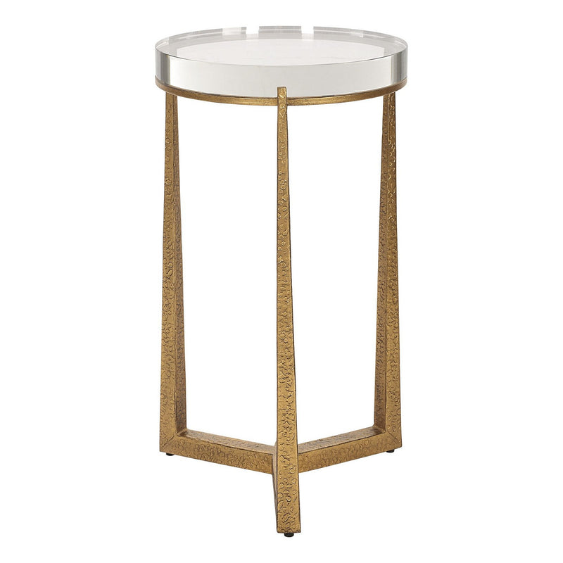 Uttermost 50091 Accent Table, Antique Gold