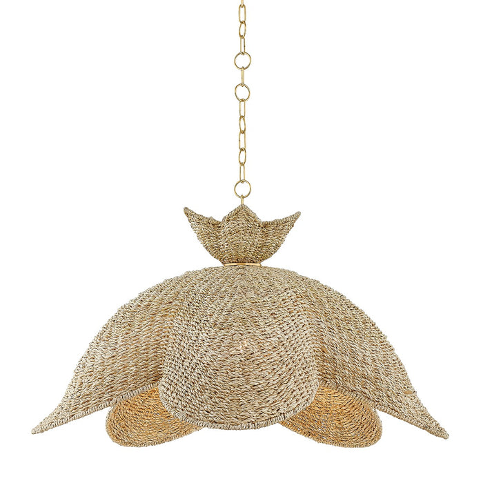 Mitzi H1002701L-AGB One Light Pendant, Aged Brass