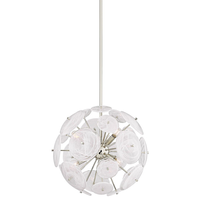 Mitzi H1004806-PN Six Light Chandelier, Polished Nickel