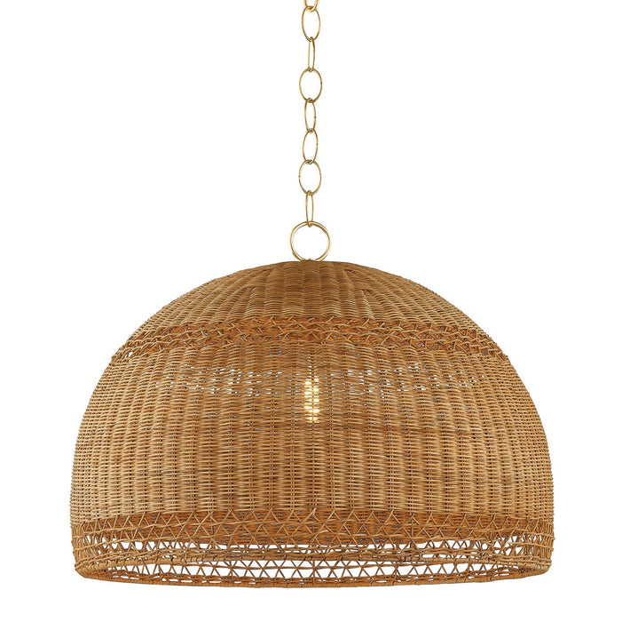Mitzi H1008701L-AGB One Light Pendant, Aged Brass