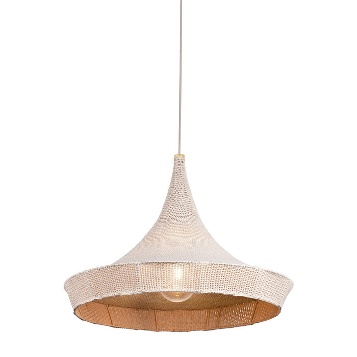 Mitzi H1014701S-AGB One Light Pendant, Aged Brass