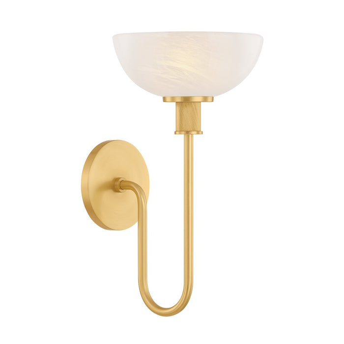 Mitzi H1016101-AGB One Light Wall Sconce, Aged Brass