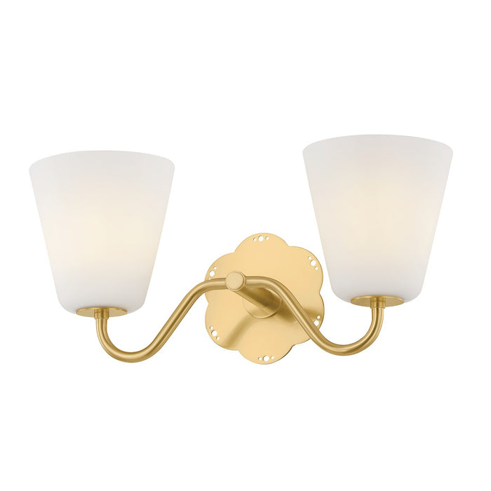Mitzi H1017302-AGB Two Light Bath, Aged Brass