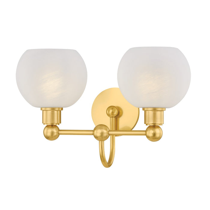 Mitzi H1019302-AGB Two Light Bath, Aged Brass