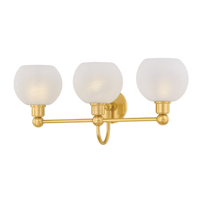 Mitzi H1019303-AGB Three Light Bath, Aged Brass