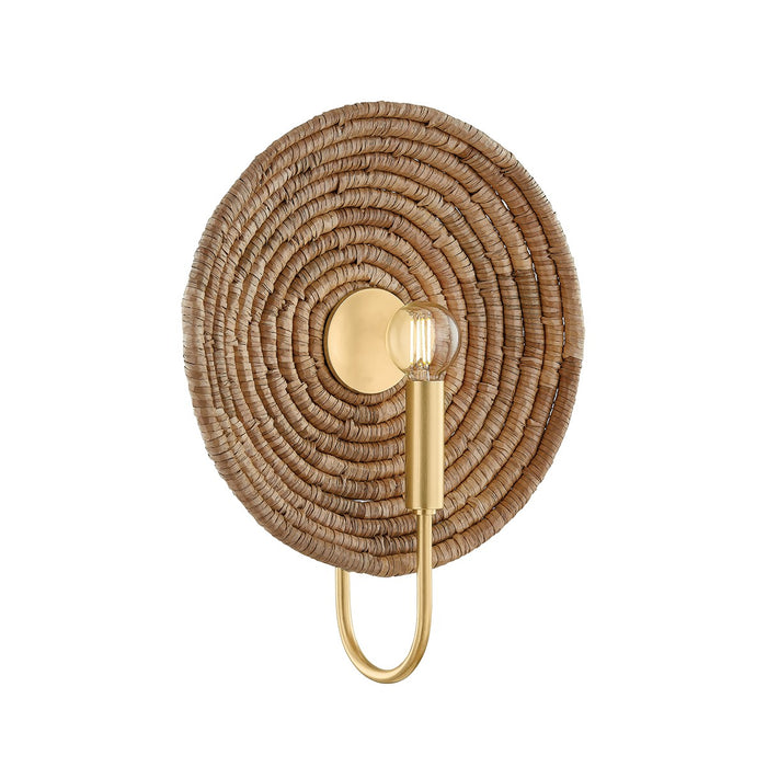 Mitzi H1020101-AGB One Light Wall Sconce, Aged Brass