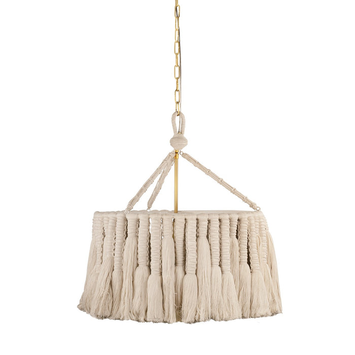 Mitzi H1022701-AGB One Light Chandelier, Aged Brass