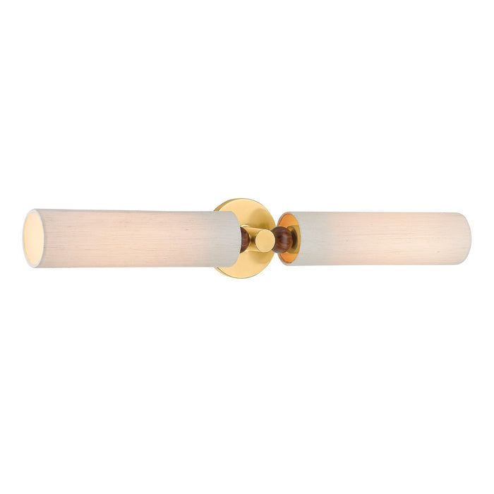 Mitzi H1036102-AGB Two Light Wall Sconce, Aged Brass