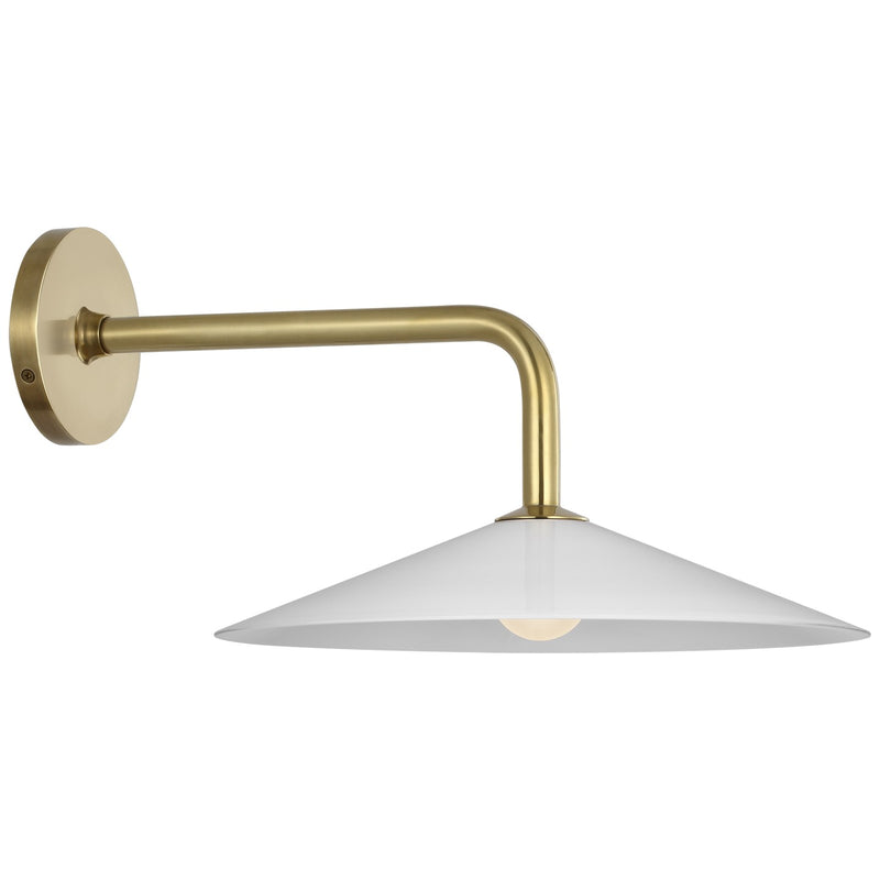 Visual Comfort Signature AL 2030HAB-WG LED Wall Sconce, Hand-Rubbed Antique Brass