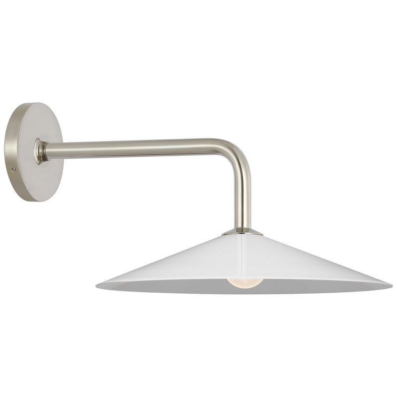 Visual Comfort Signature AL 2030PN-WG LED Wall Sconce, Polished Nickel