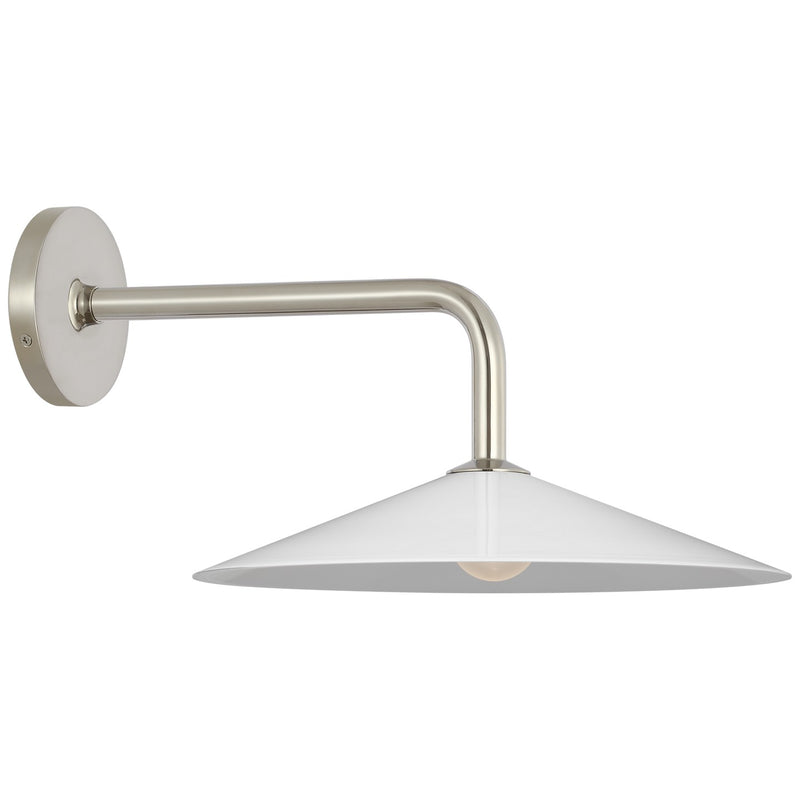 Visual Comfort Signature AL 2030PN-WG LED Wall Sconce, Polished Nickel