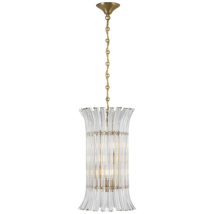 Visual Comfort Signature ARN 5074HAB-CG LED Pendant, Hand-Rubbed Antique Brass