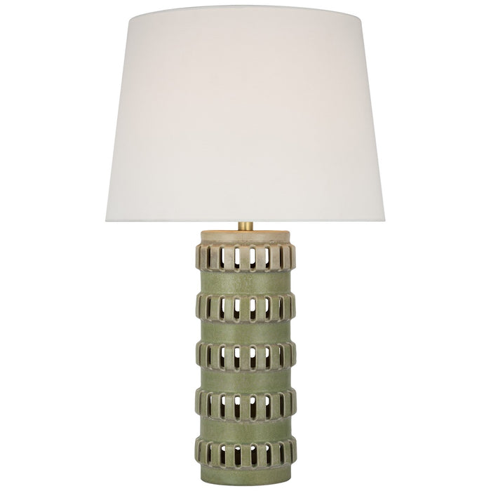 Visual Comfort Signature CHA 8630DSM-L LED Table Lamp, Dusted Mint
