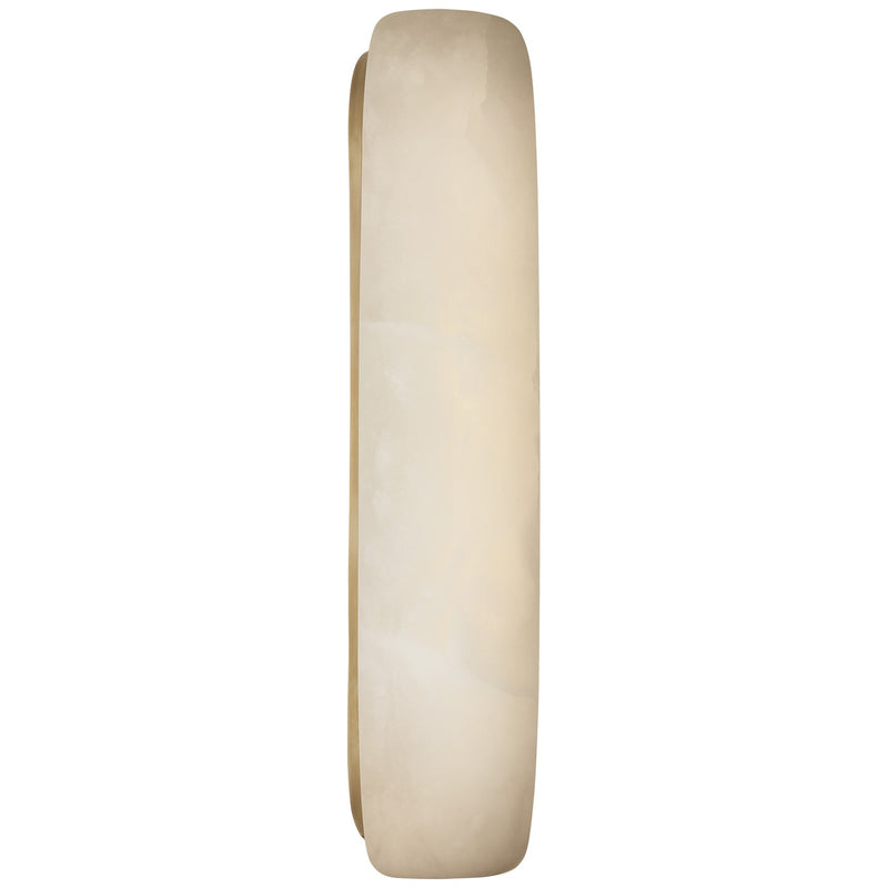 Visual Comfort Signature KW 2670ALB/AB LED Wall Sconce, Alabaster and Antique-Burnished Brass