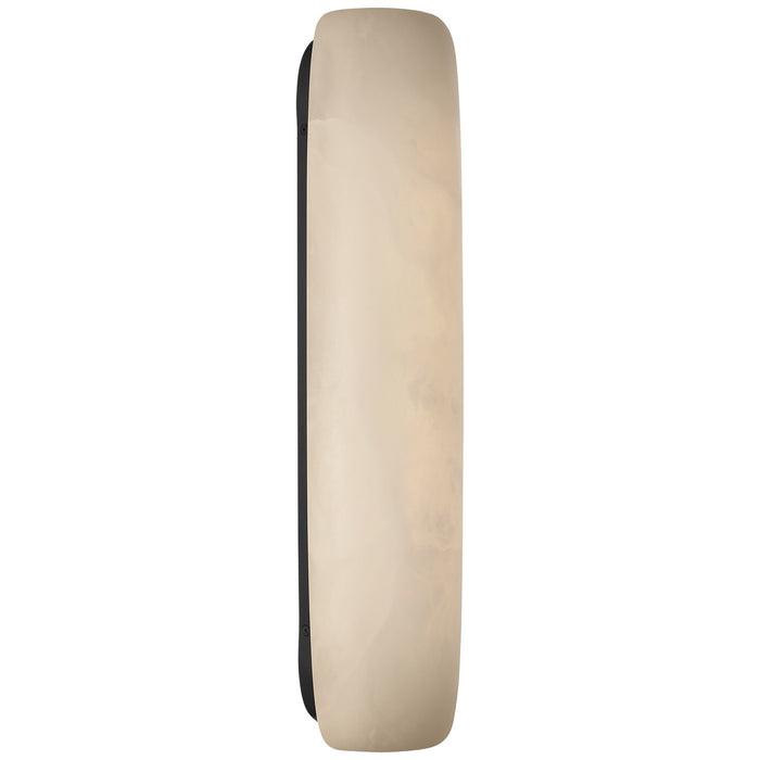 Visual Comfort Signature KW 2670ALB/BZ LED Wall Sconce, Alabaster and Bronze