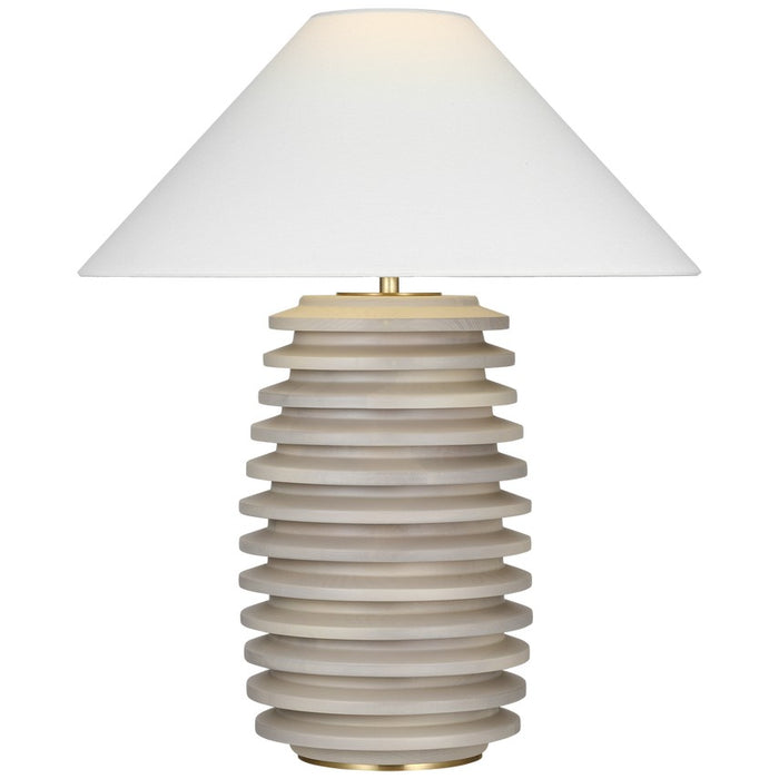 Visual Comfort Signature KW 3716LMB-L LED Table Lamp, Limed Birch