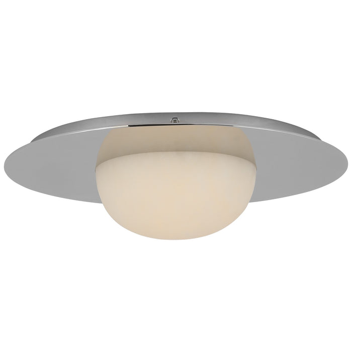 Visual Comfort Signature KW 4007PN-ALB LED Flush Mount, Polished Nickel