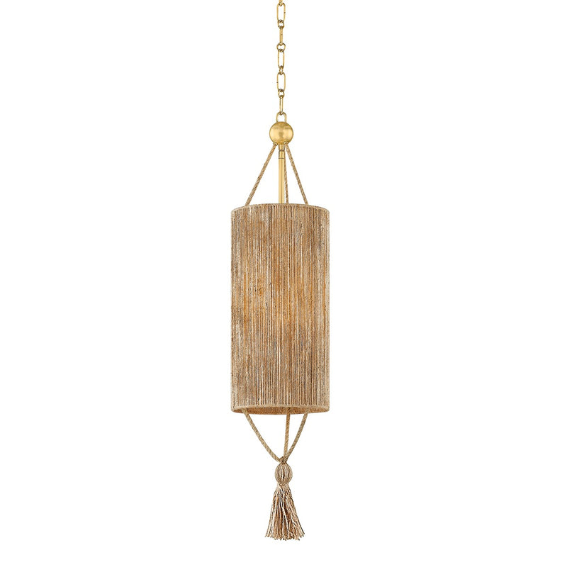 Mitzi H1036701S-AGB One Light Pendant, Aged Brass