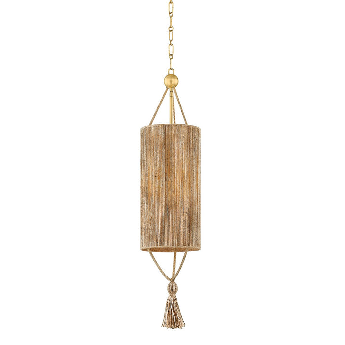 Mitzi H1036701S-AGB One Light Pendant, Aged Brass