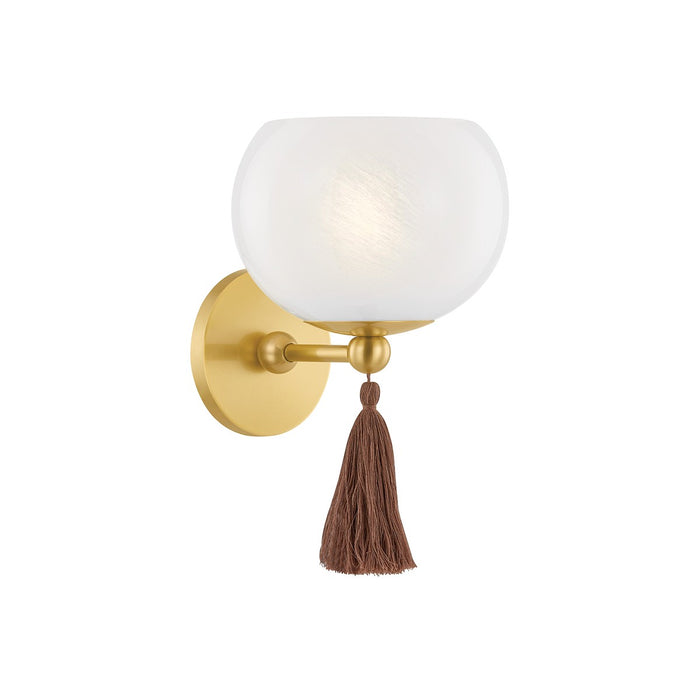 Mitzi H1039101-AGB One Light Wall Sconce, Aged Brass