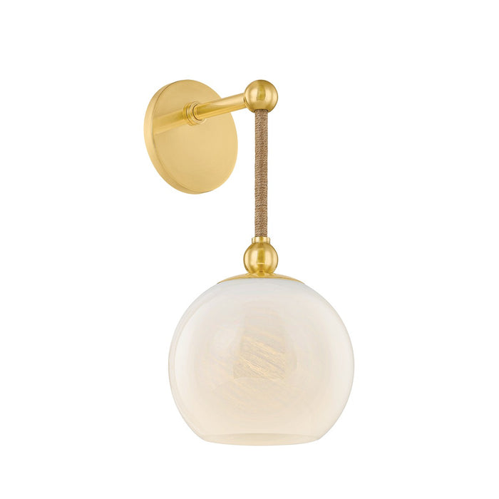 Mitzi H1040101-AGB One Light Wall Sconce, Aged Brass