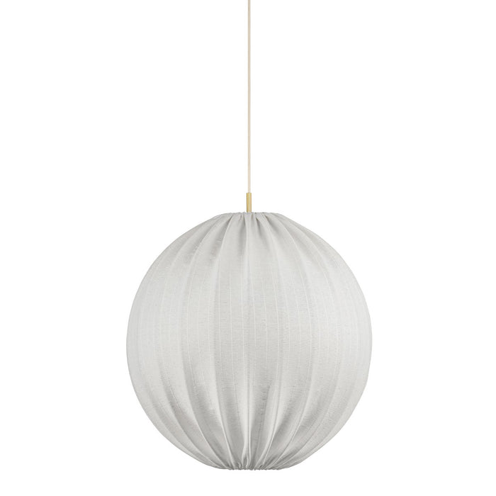 Mitzi H978701S-AGB One Light Pendant, Aged Brass