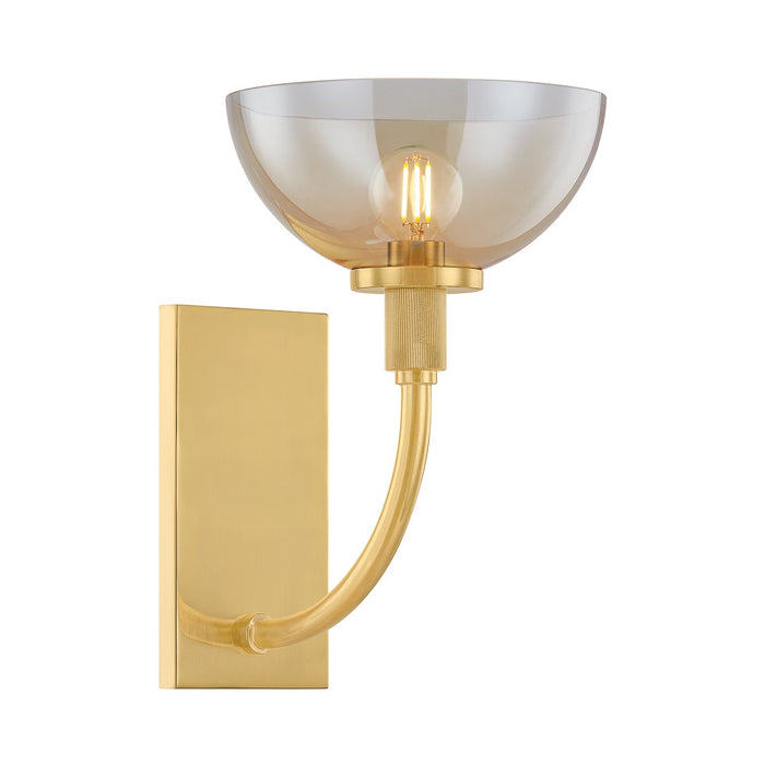 Mitzi H981101-AGB One Light Wall Sconce, Aged Brass