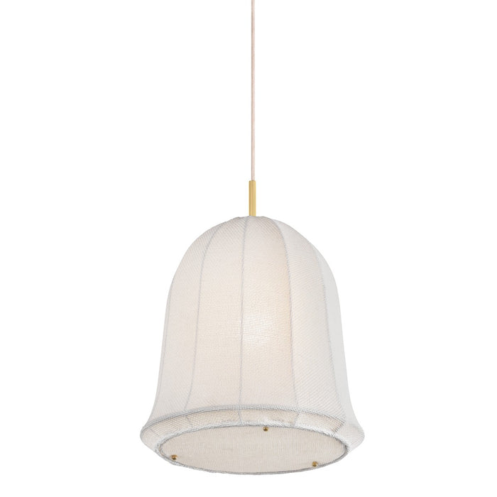 Mitzi H982701-AGB One Light Pendant, Aged Brass