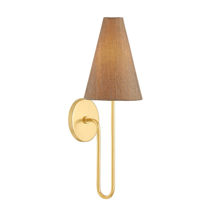Mitzi H987101-AGB One Light Wall Sconce, Aged Brass