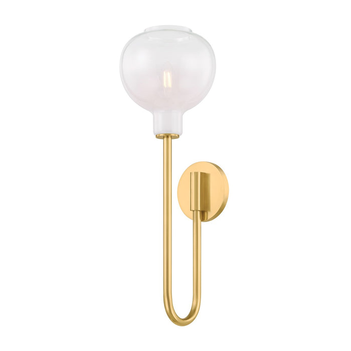 Mitzi H990101-AGB One Light Wall Sconce, Aged Brass