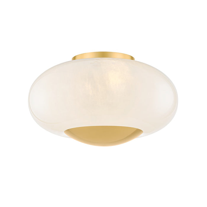 Mitzi H899501-AGB Two Light Flush Mount, Aged Brass