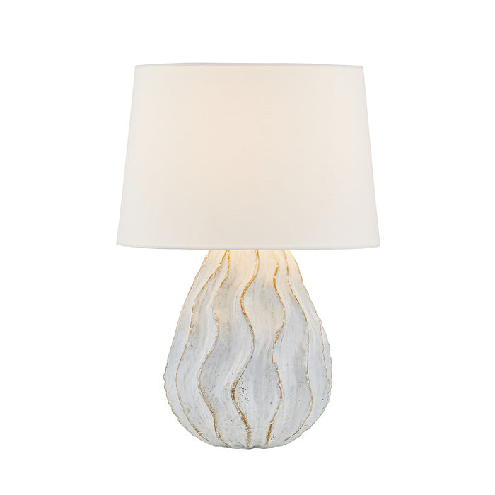 Mitzi HL1032201-AGB/CSS One Light Table Lamp, Aged Brass/Ceramic Sea Salt