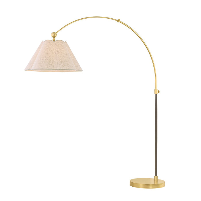 Mitzi HL1043401-AGB/TRB One Light Floor Lamp, Aged Brass/True Bronze