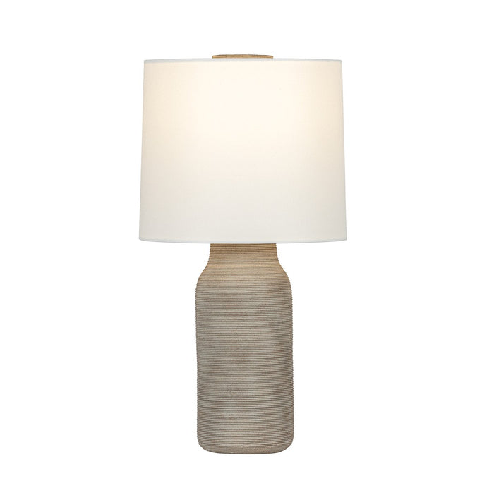 Mitzi HL973201-AGB/CTT One Light Table Lamp, Aged Brass/Ceramic Stria Terra