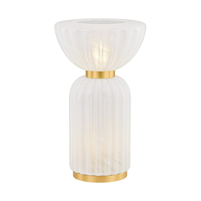 Mitzi HL980202-AGB Two Light Table Lamp, Aged Brass