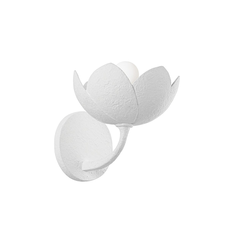 Troy Lighting B2008-GSW One Light Wall Sconce, Gesso White