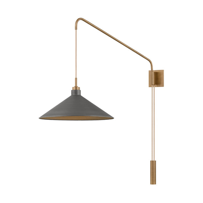 Troy Lighting B2936-PBR/GRA One Light Wall Sconce, Patina Brass And Graphite