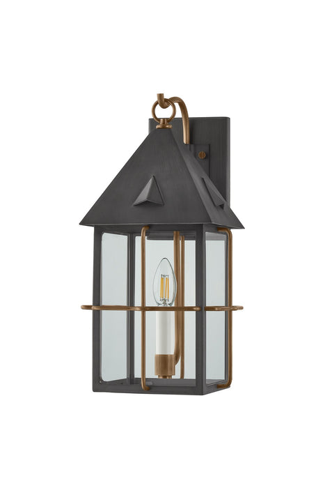 Troy Lighting B6617-PBR/GRA One Light Wall Sconce, Patina Brass And Graphite