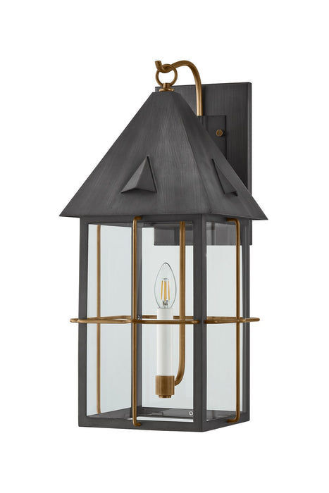Troy Lighting B6623-PBR/GRA One Light Wall Sconce, Patina Brass And Graphite