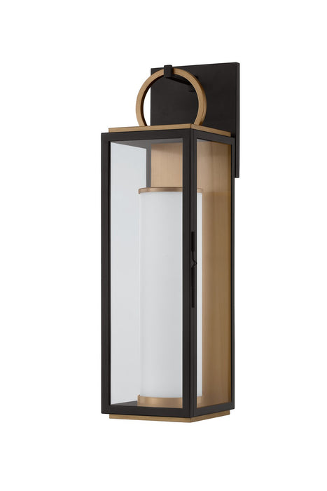 Troy Lighting B6723-PBR/TBK LED Wall Sconce, Patina Brass/Textured Black