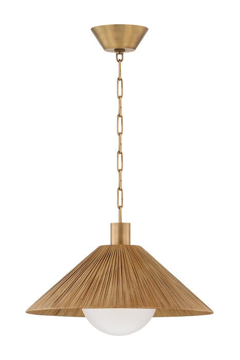 Troy Lighting F1422-PBR One Light Pendant, Patina Brass