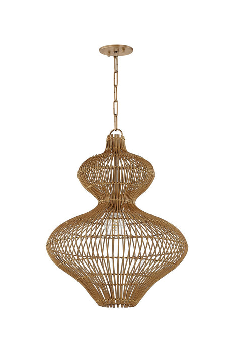 Troy Lighting F3820-PBR One Light Pendant, Patina Brass