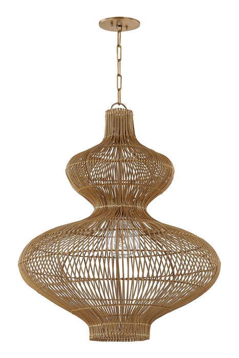 Troy Lighting F3828-PBR One Light Pendant, Patina Brass