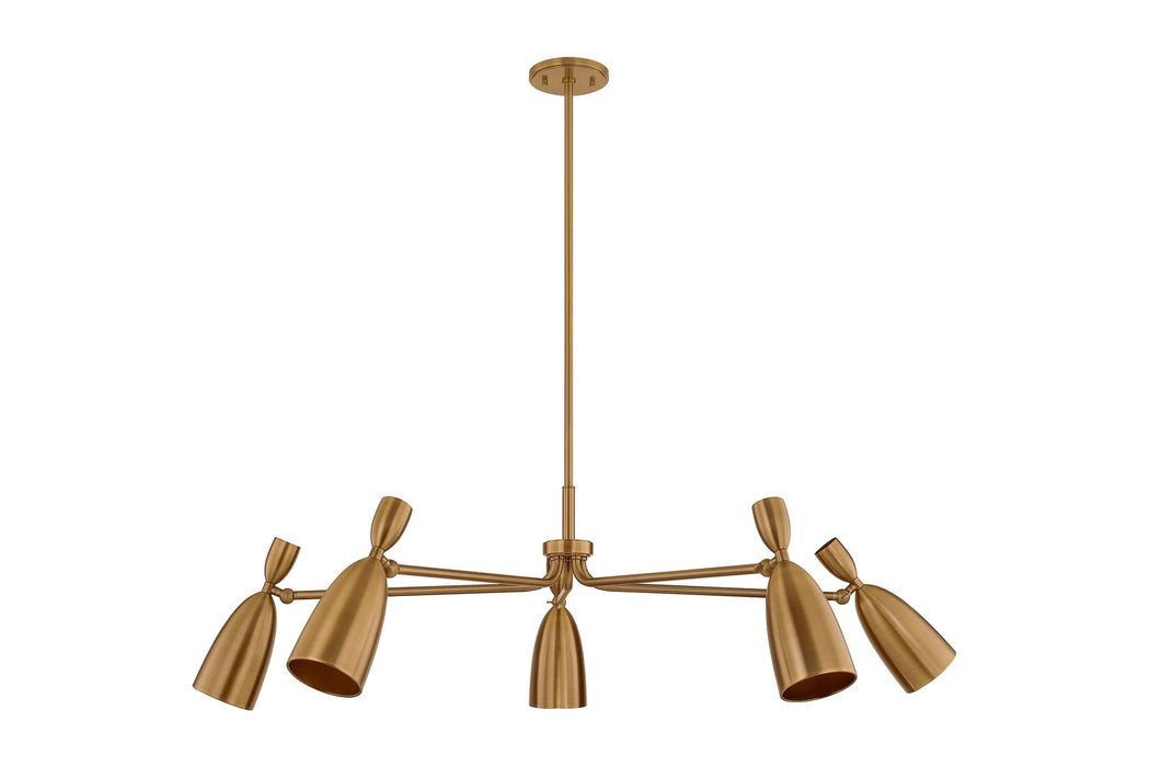 Troy Lighting F4050-PBR LED Chandelier, Patina Brass