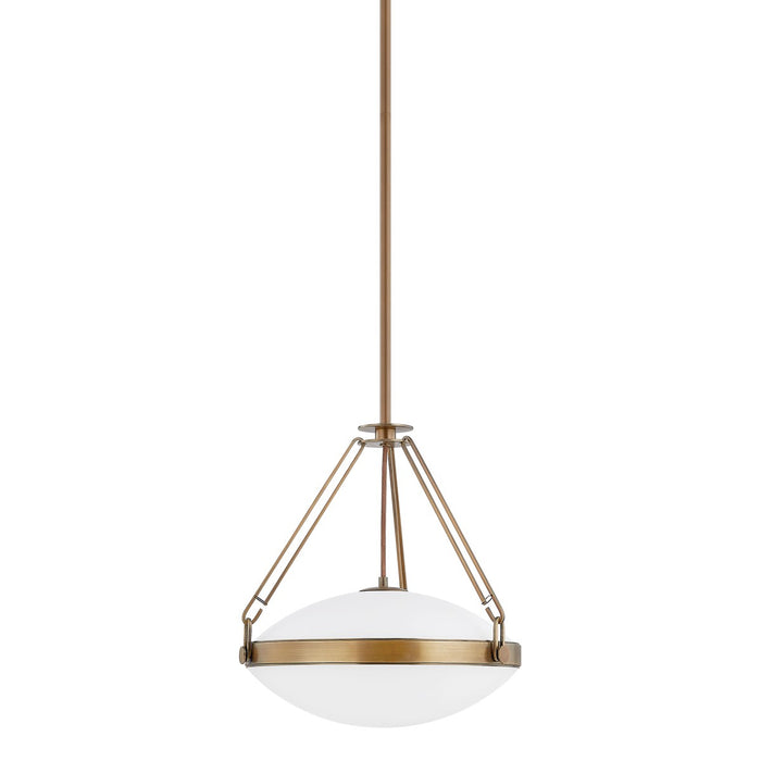 Troy Lighting F4516-PBR One Light Pendant, Patina Brass
