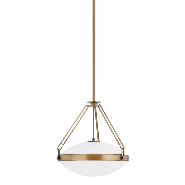 Troy Lighting F4521-PBR One Light Pendant, Patina Brass