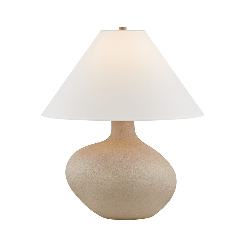 Troy Lighting PTL5825-PBR/COS One Light Table Lamp, Ceramic Rough Sand
