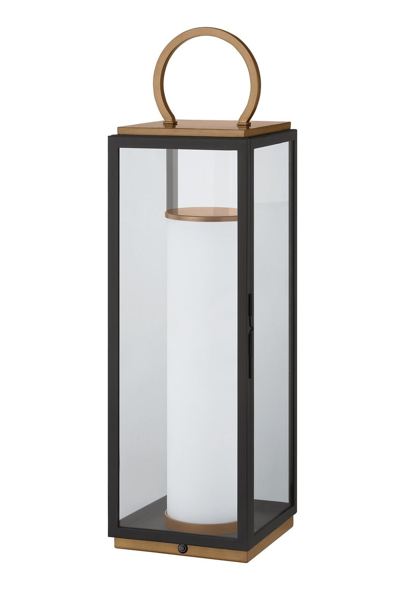 Troy Lighting RTL6729-PBR/TBK LED Table Lamp, Patina Brass/Textured Black